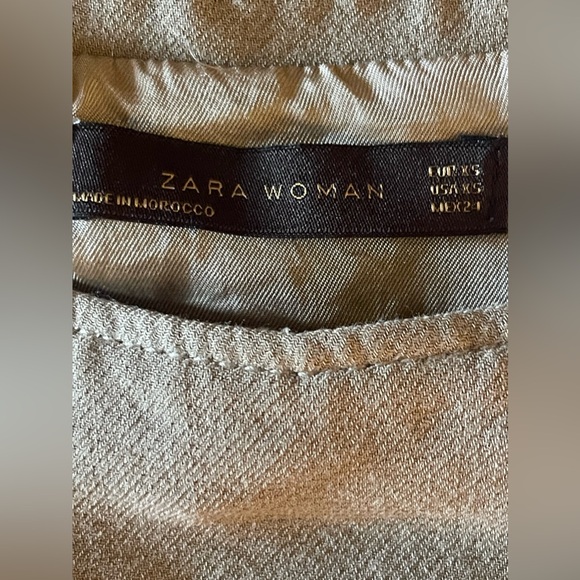 🤎🍁Zara Woman Wool Blend Casual Dress Size XS Tan🤎🍁 - Picture 7 of 10